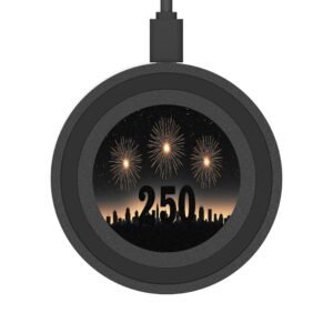 Wireless Charging Pad, America 250 City Skyline Design for Phone, Tablet, Office Desk, Home Decor, Tech Gift