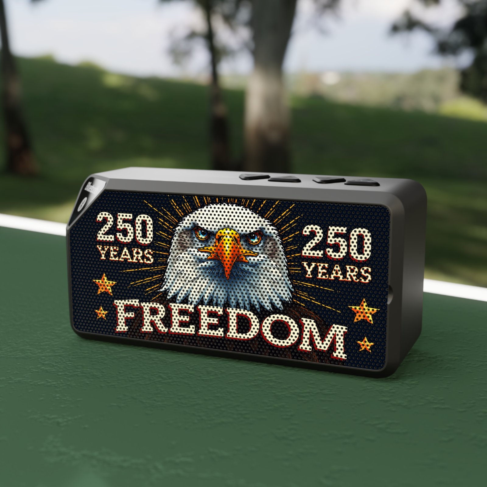 250 Years of Freedom Bluetooth Speaker | America 250 Portable Speaker | Patriotic Wireless Audio | Rechargeable Speaker | USA Gift Idea - Image 5