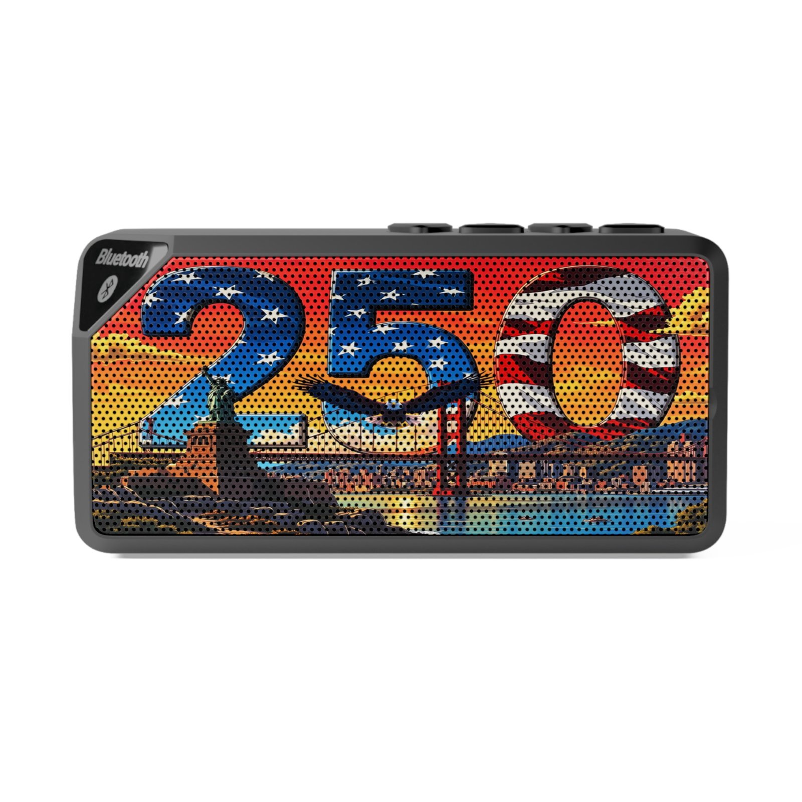 America 250 Perfect Picture Bluetooth Speaker | Patriotic Wireless Audio | USA Freedom Tech Gift | Portable Rechargeable Speaker | 1776_2026 - Image 2