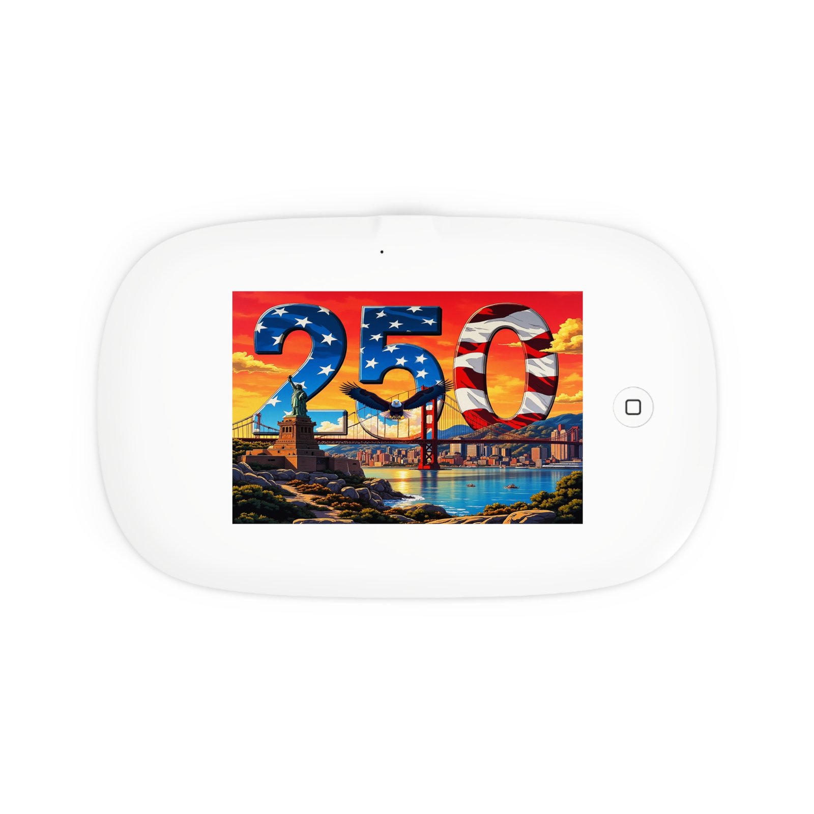 250 Golden Gate Sunset design Sanitizer and Wireless Charging Pad - Image 2