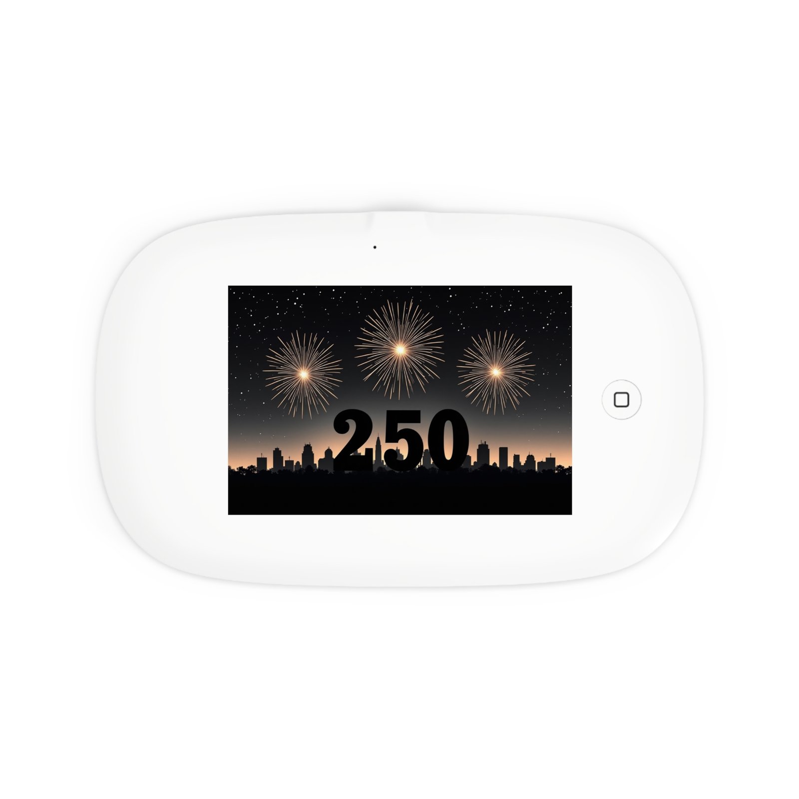 City Skyline 250 UV Phone Sanitizer | America 250 Wireless Charger | Patriotic UV-C Cleaner | 1776_2026 USA Freedom Tech Gift - Image 2