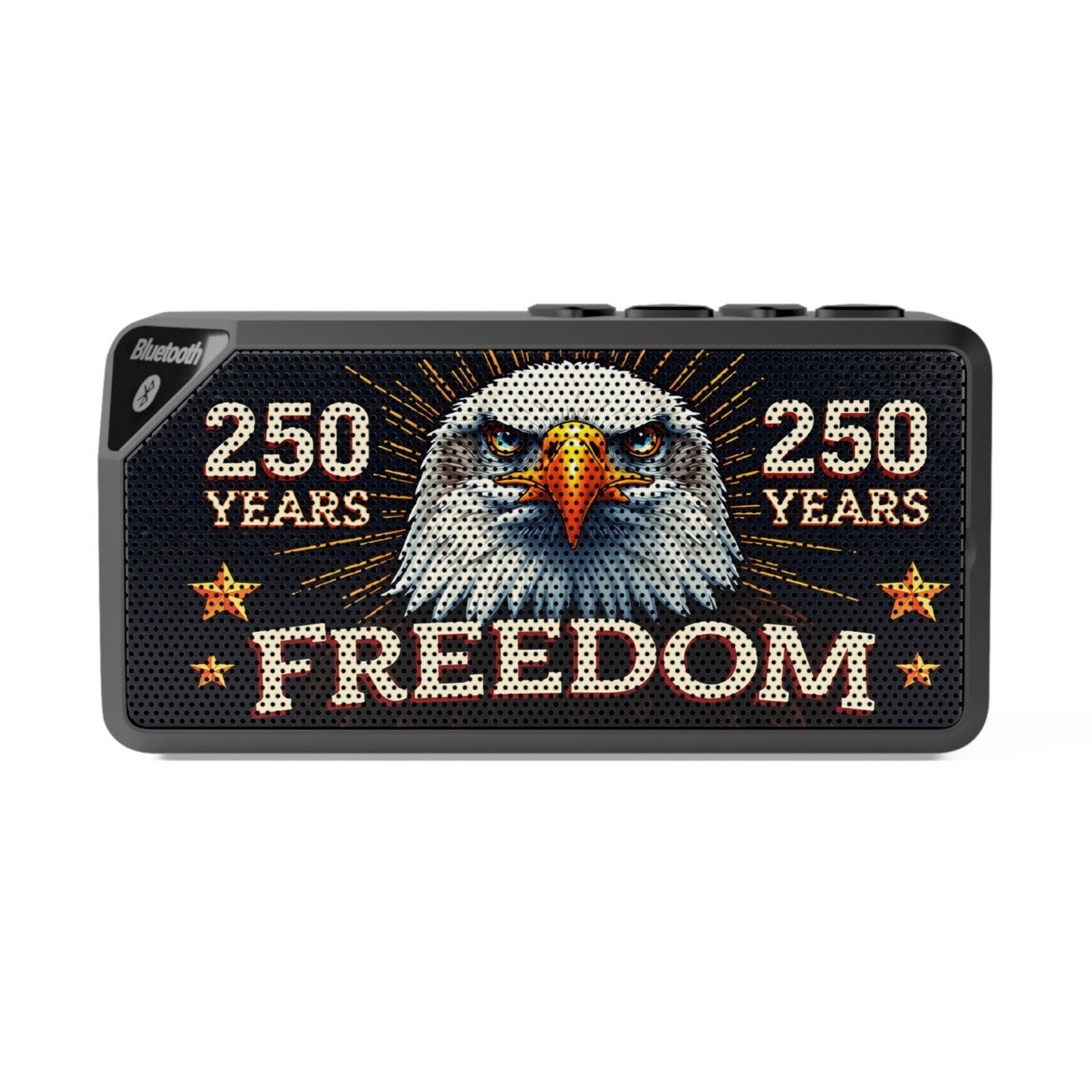 250 Years of Freedom Bluetooth Speaker | America 250 Portable Speaker | Patriotic Wireless Audio | Rechargeable Speaker | USA Gift Idea - Image 2