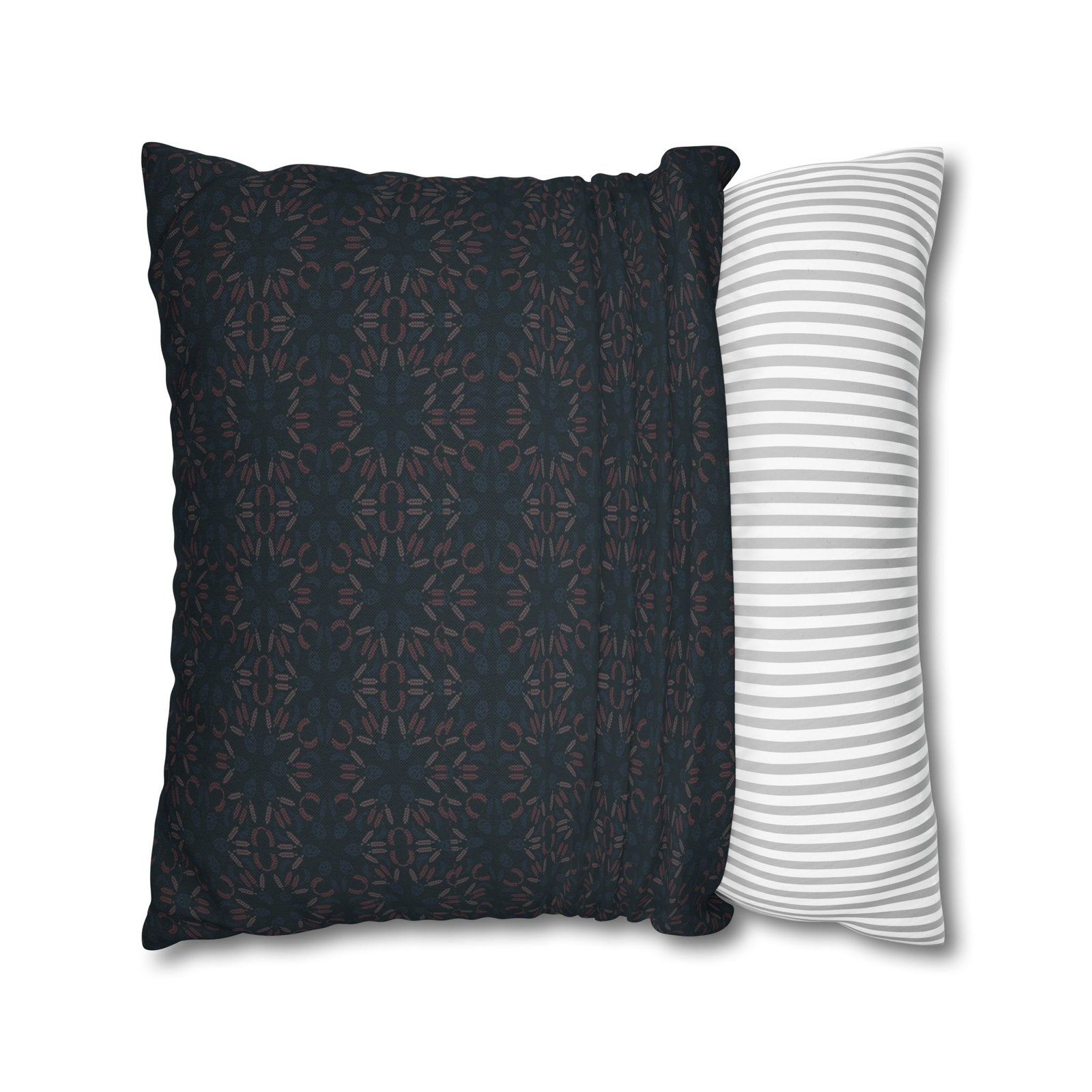 Dark Geometric Mosaic Pillowcase | Spun Polyester Square Pillowcase - Image 22