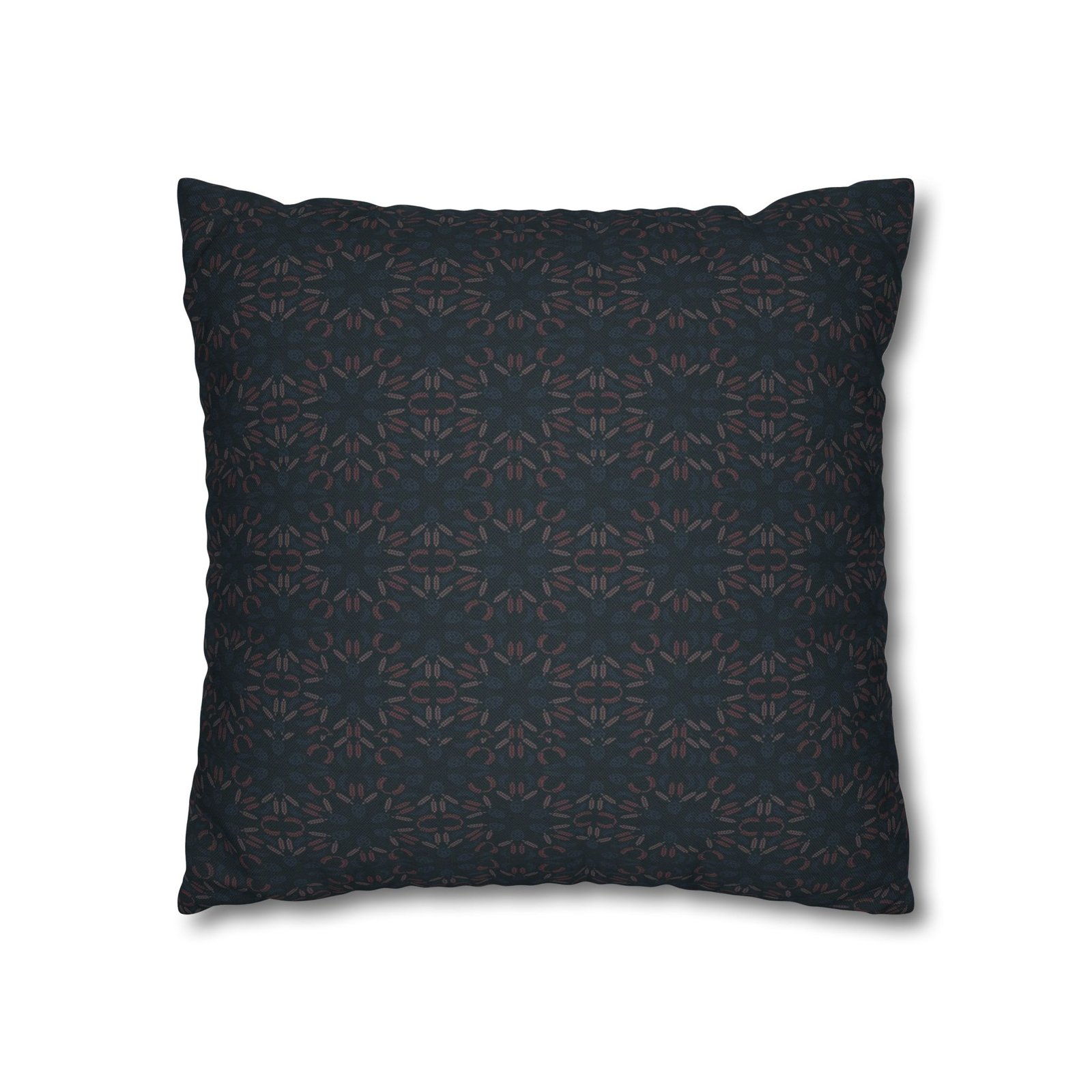 Dark Geometric Mosaic Pillowcase | Spun Polyester Square Pillowcase - Image 9