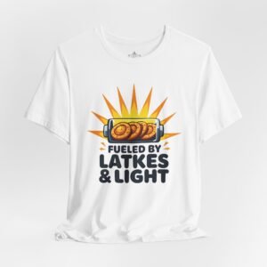 Fueled by Latkes & Light Tee Hanukkah T-Shirt | Hanukkah Shirt