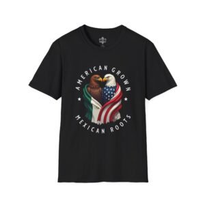 American Grown Roots Unisex Shirt, Patriotic Tee, Cultural Pride Shirt, Gift for Independence Day, Softstyle Casual Wear