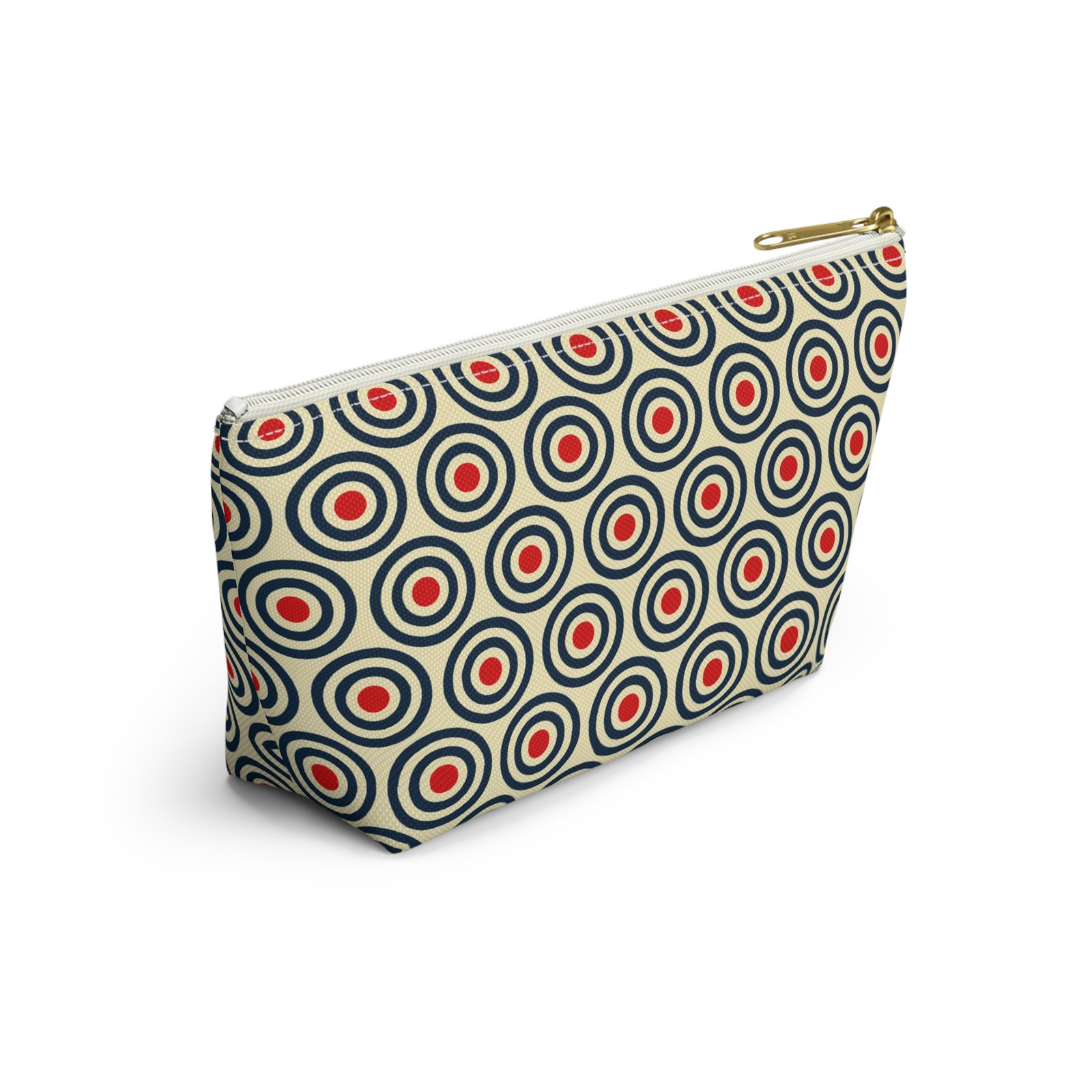 Retro Concentric Circles Accessory Pouch - Image 16