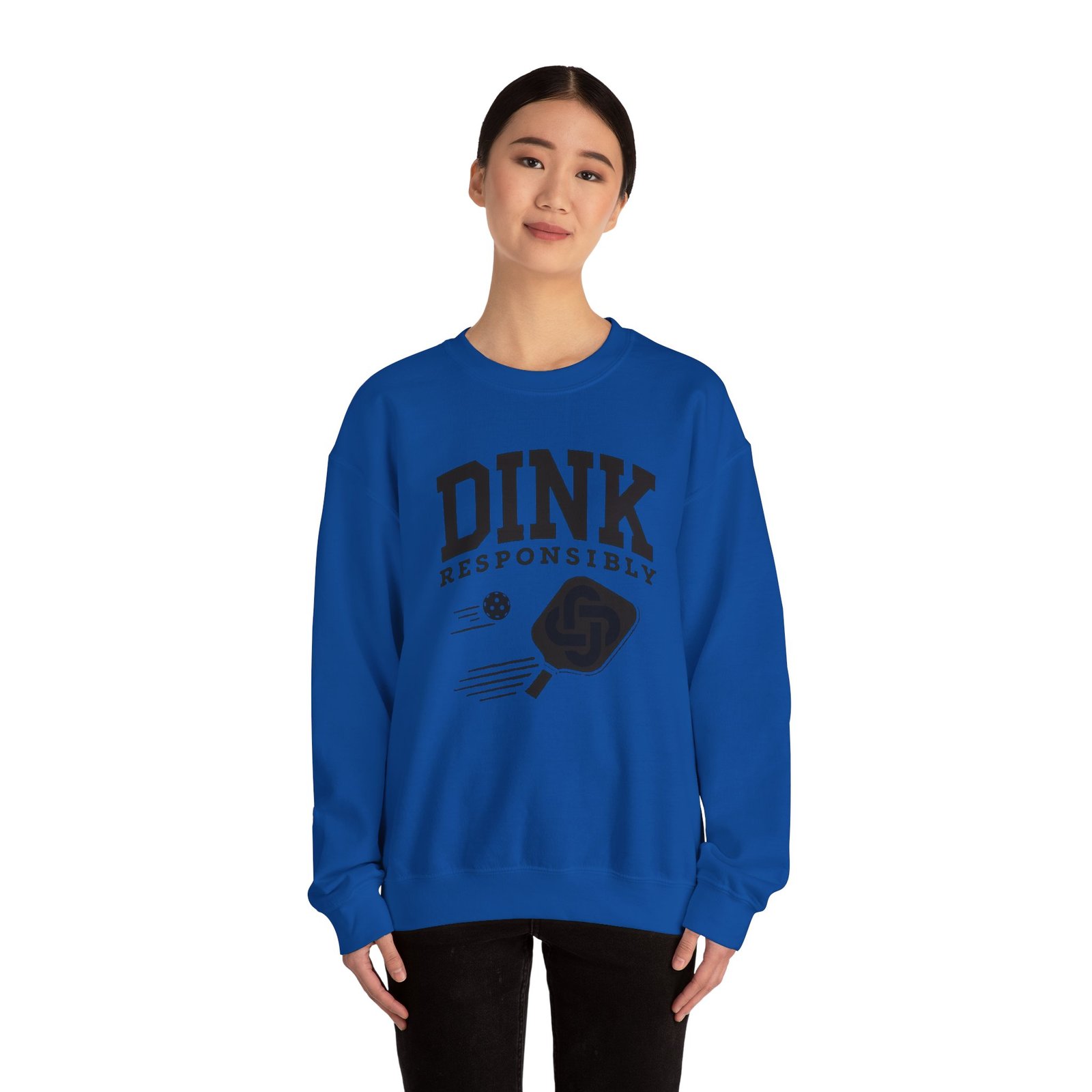 Dink Responsibly pickleball paddle sweatshirt | DINK design crewneck - Image 28