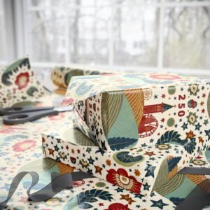 Wrapping Paper, America 250th Anniversary Gift Wrap, Patriotic Gift Packaging, Fourth of July Decor, USA Independence Day Present Wrap