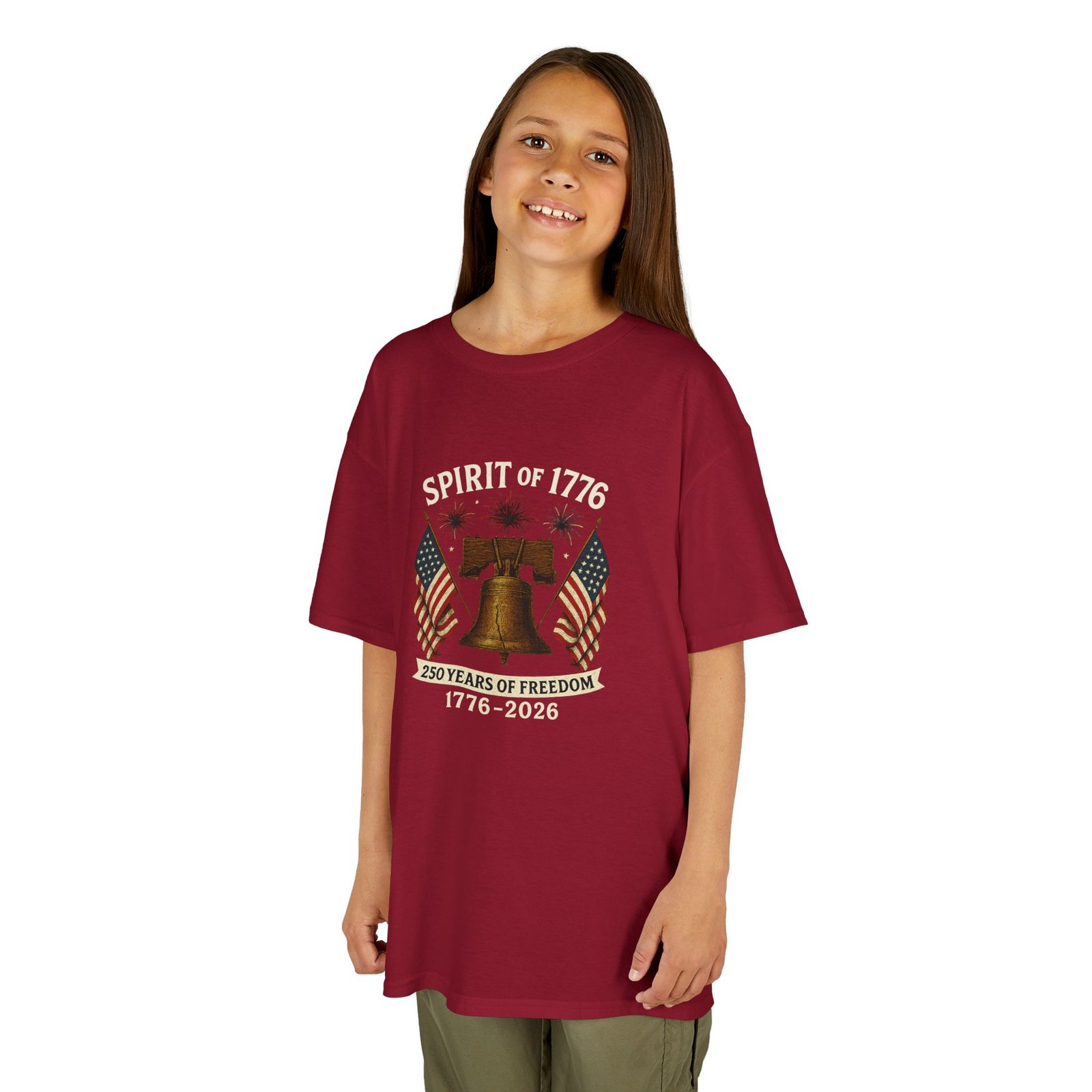 Spirit of 1776 Liberty Bell Tee | American Flag, 250 Years of Freedom 1776-2026 - Image 30