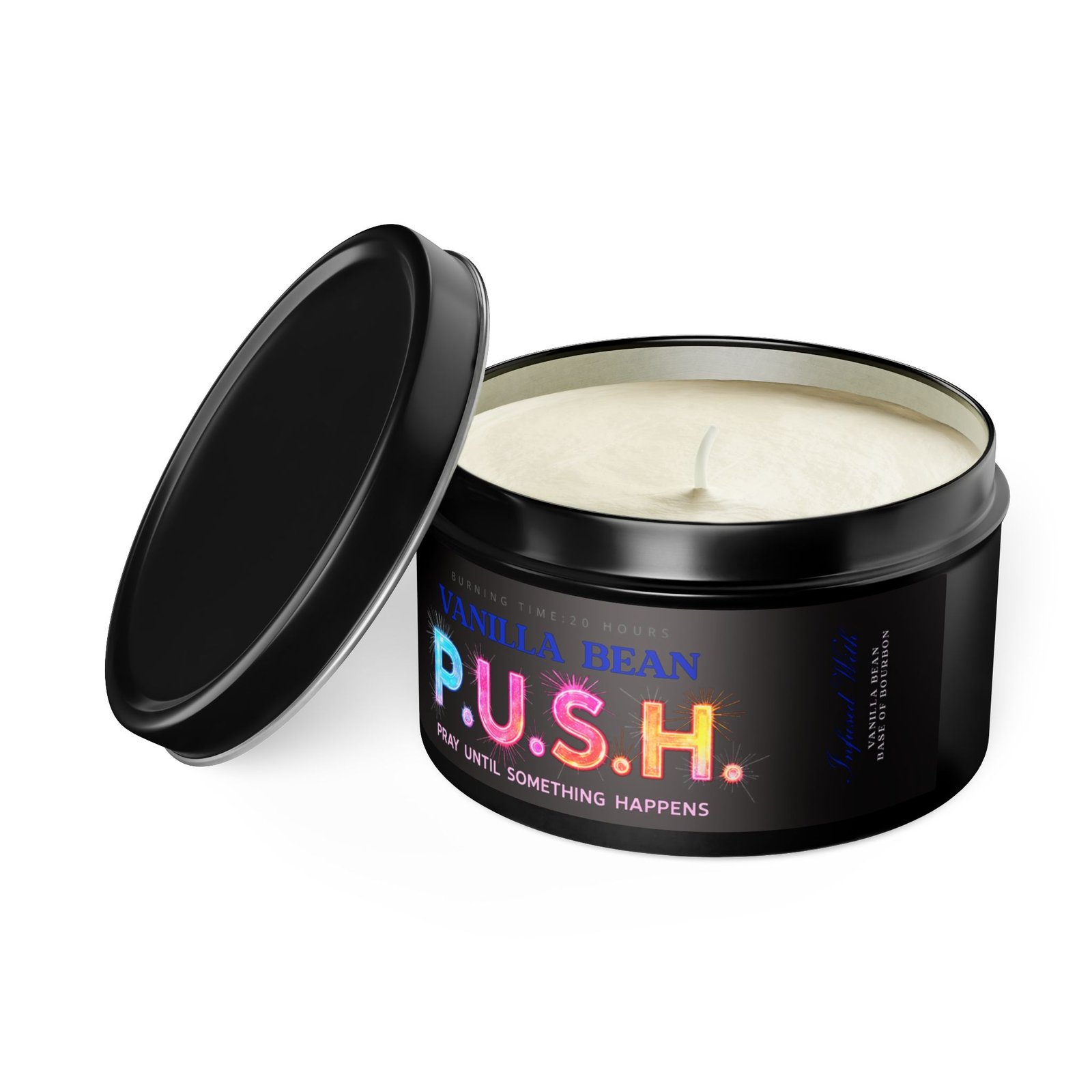 P.U.S.H. Vanilla Bean Comfort Candle, Pray Until Something Happens - Image 8
