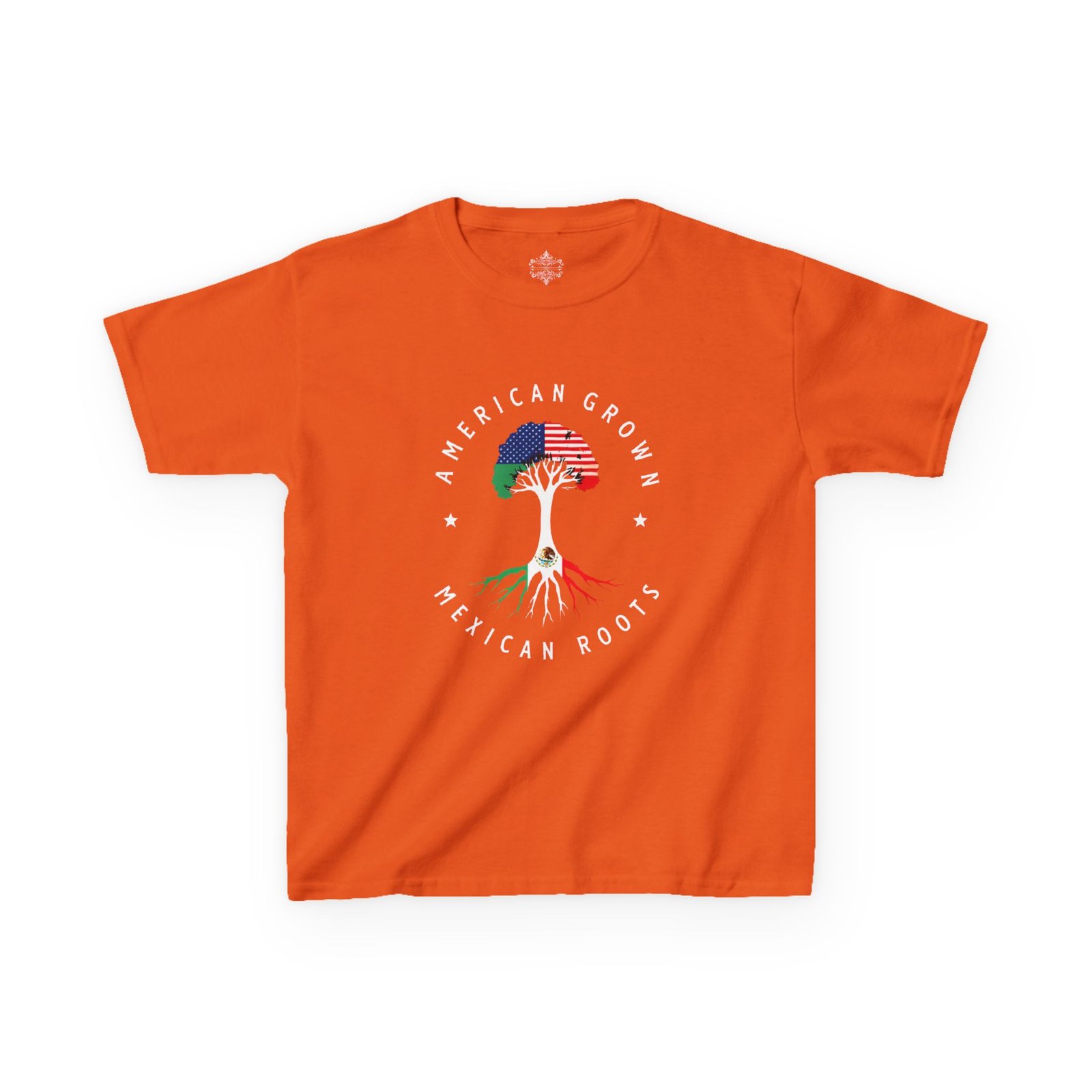 Kids Graphic Tee American Grown, Mexican Roots Youth Casual Wear, Gift for Kids, Diverse Culture Shirt, Summer Wardrobe - Image 5