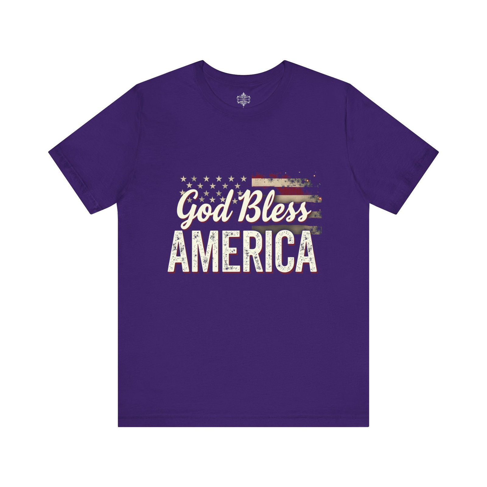 God Bless America Tee, Patriotic Unisex Jersey Short Sleeve Shirt for Independence Day, Memorial Day, and Everyday Wear, American - Image 19