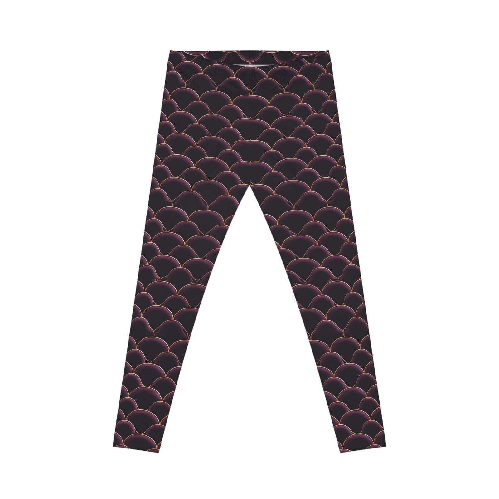 Scales Wave Pattern Leggings Women's Casual Leggings (AOP) - Image 2
