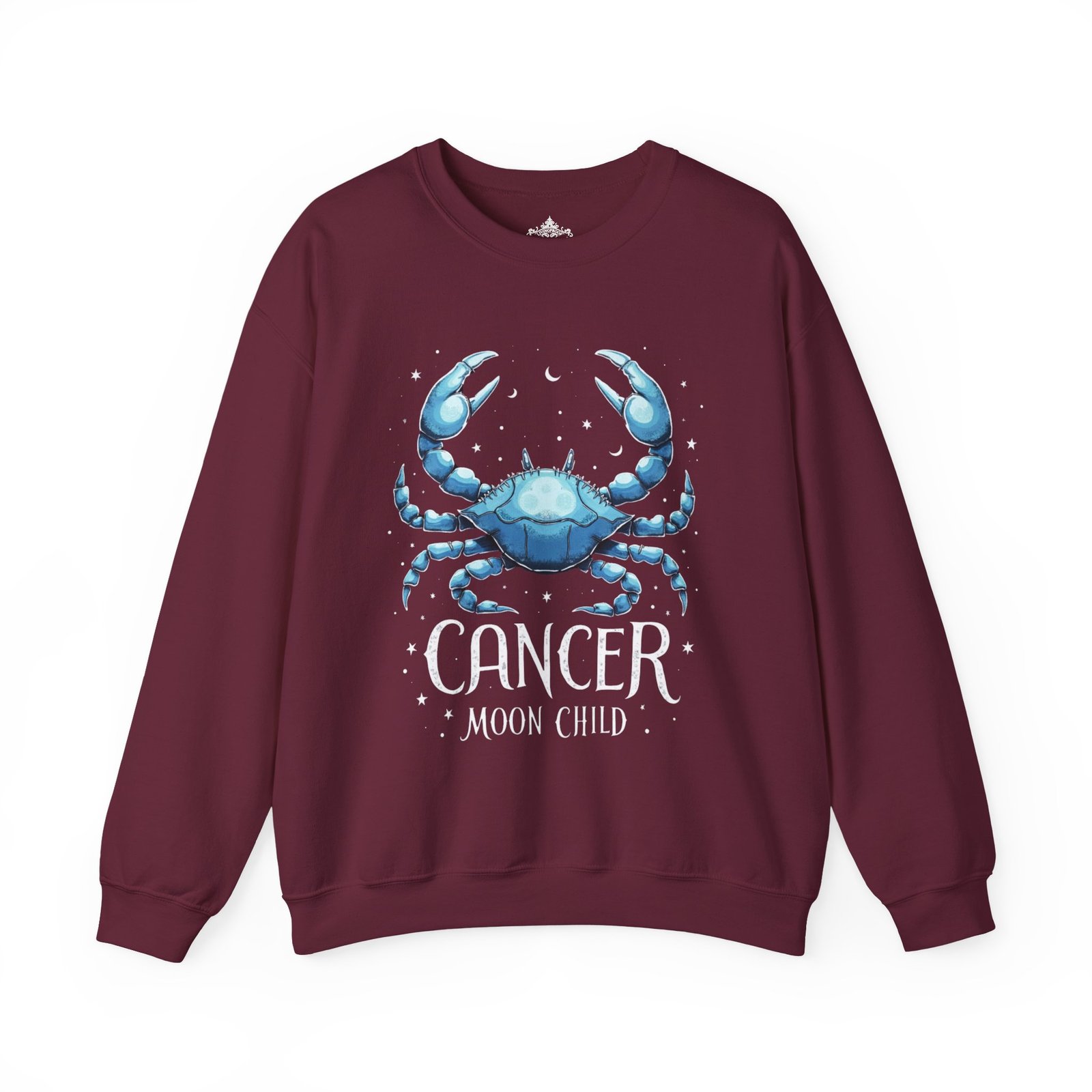 Cancer Moon Child Sweatshirt, Zodiac Sign Gift, Astrology Apparel, Horoscope Crewneck, Celestial Fashion, Holiday Gift - Image 9