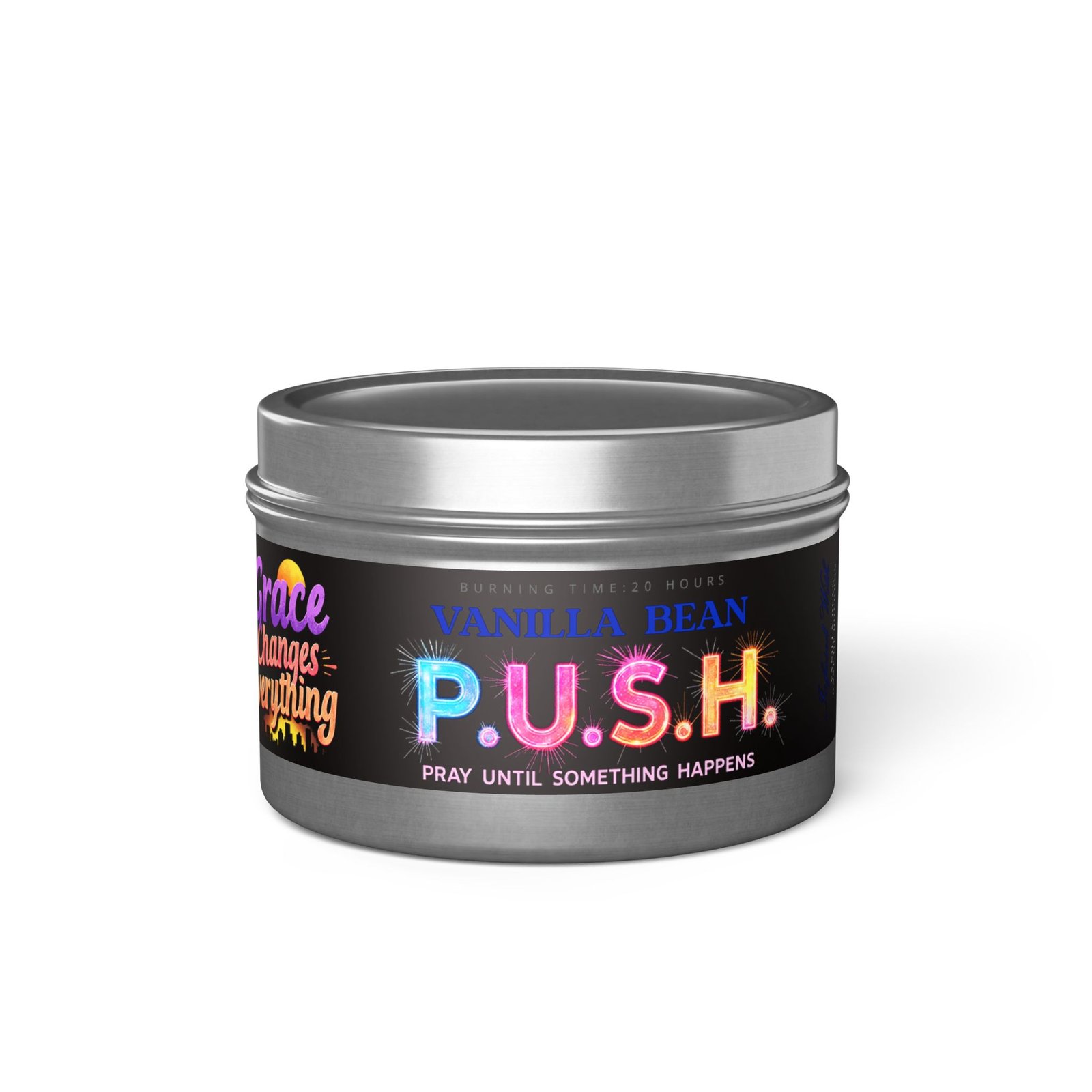 P.U.S.H. Vanilla Bean Comfort Candle, Pray Until Something Happens - Image 17