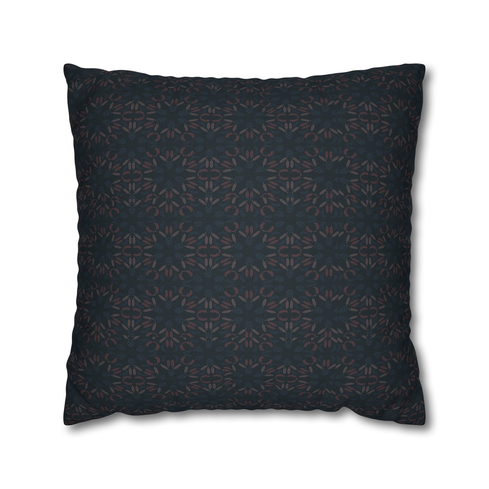 Dark Geometric Mosaic Pillowcase | Spun Polyester Square Pillowcase - Image 19