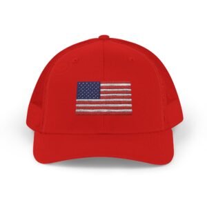 Patriotic Snapback Trucker Cap - USA Flag Hat for Independence Day, Outdoor Adventures, Camping, Festivals, and Summer Fun