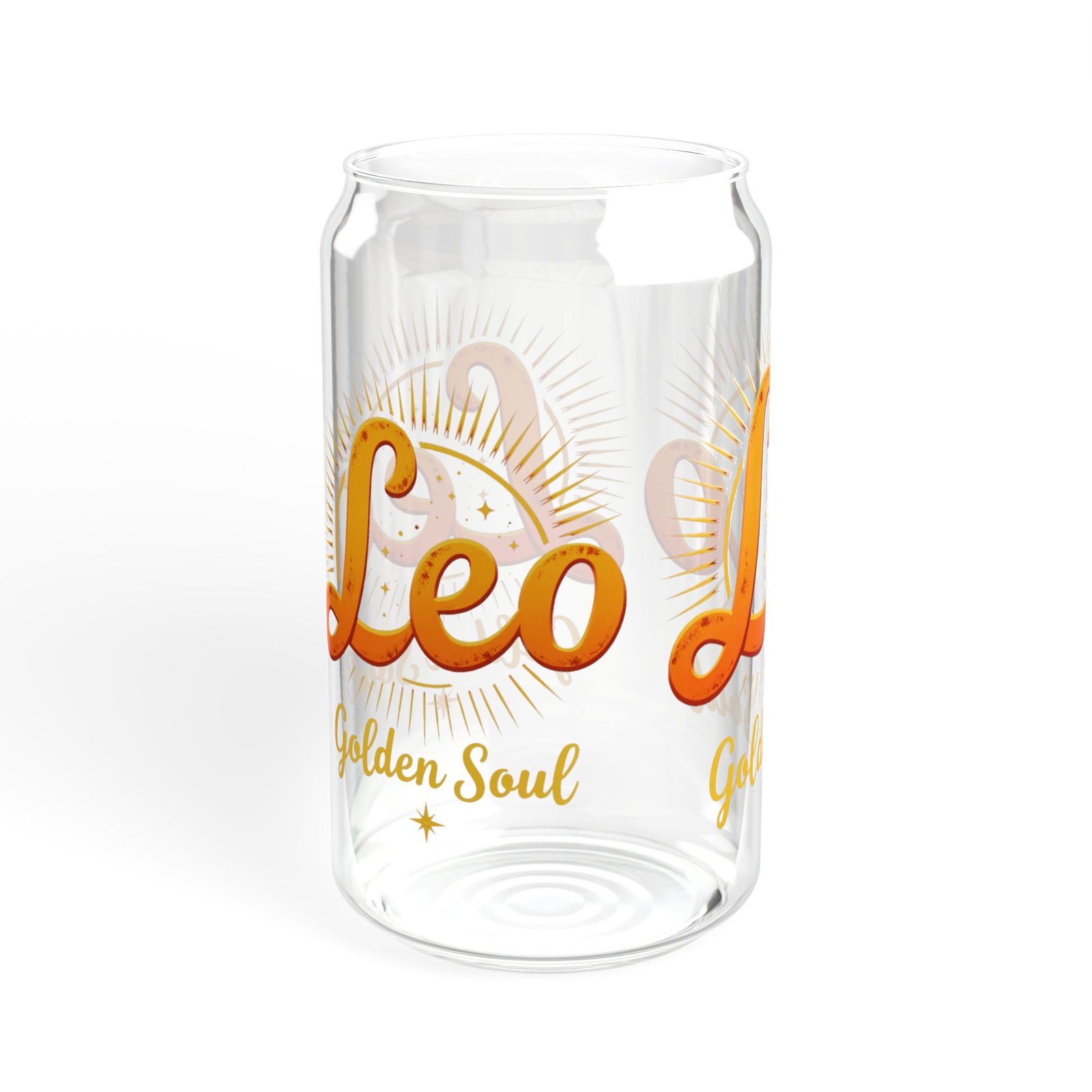 Leo Zodiac Sipper Glass, 16oz - Fun Leo Gift, Astrology Drinkware, Personalized Tumbler, Horoscope Cup, Unique Leo Souvenir - Image 6