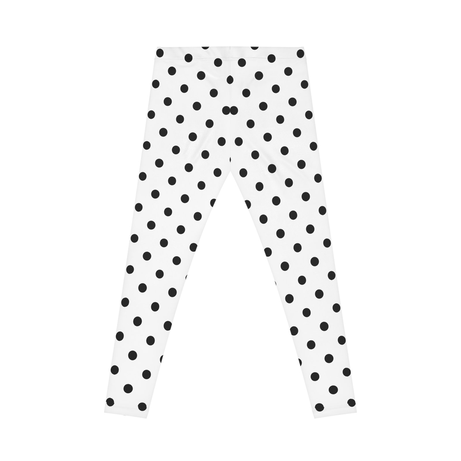Black Polka Dot Leggings | All-Over Print - Image 3