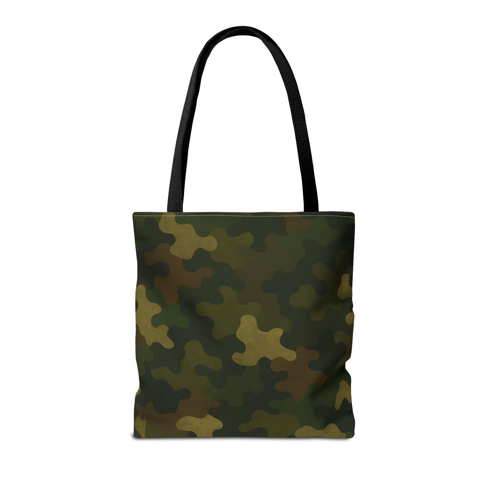Green Camo Pattern Tote Bag | All-Over Print Canvas Tote - Image 6
