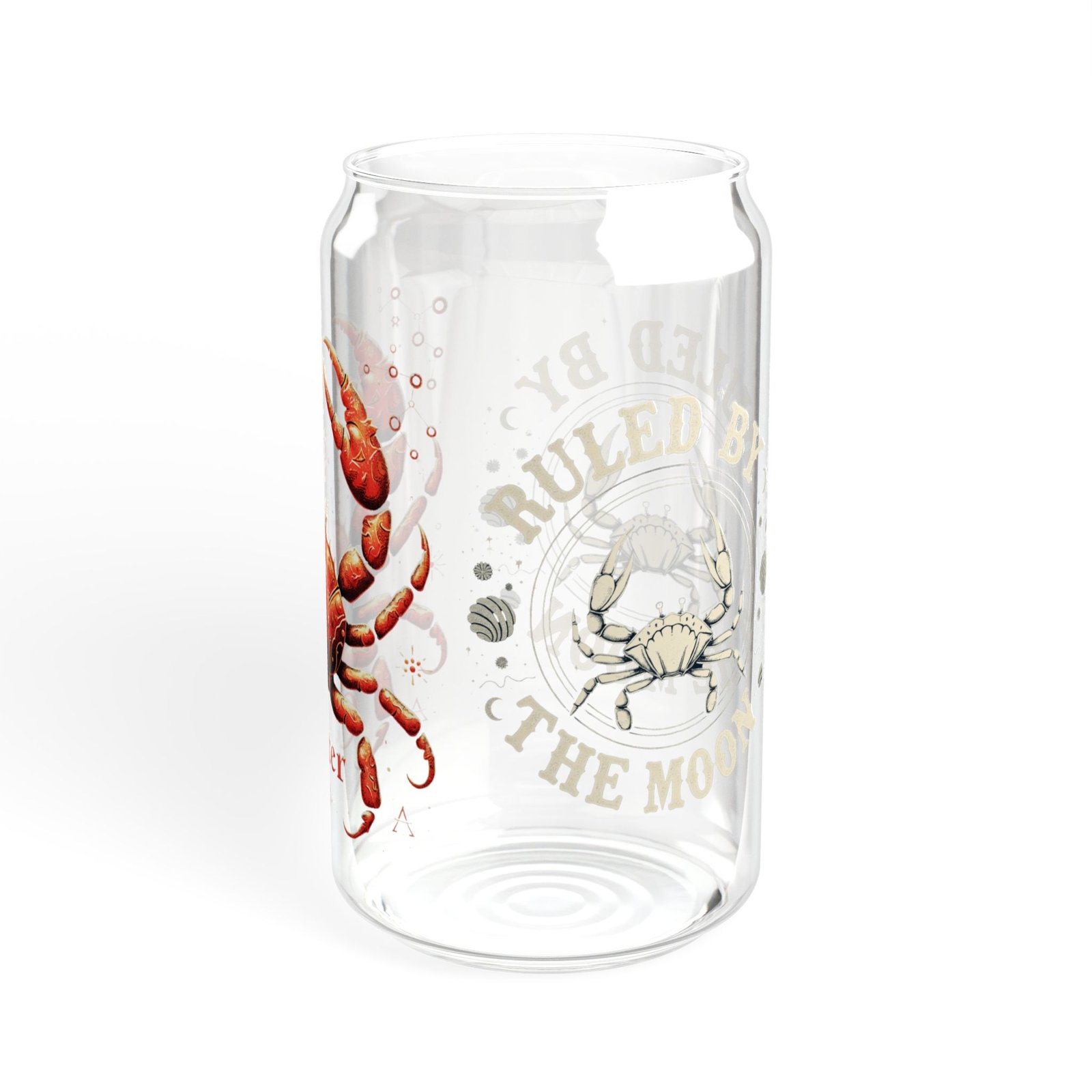 Cancer Zodiac Sipper Glass | 16oz Astrological Drinkware for Astrology Lovers, Birthday Gift, Personalized Glass, Unique Party Favor - Image 12