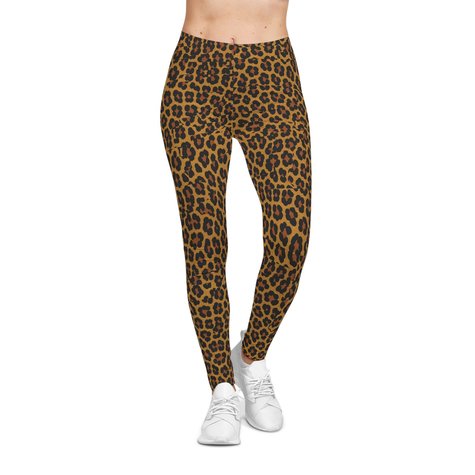 Cheetah Print Leggings | Animal Print Pattern Leggings - Image 4