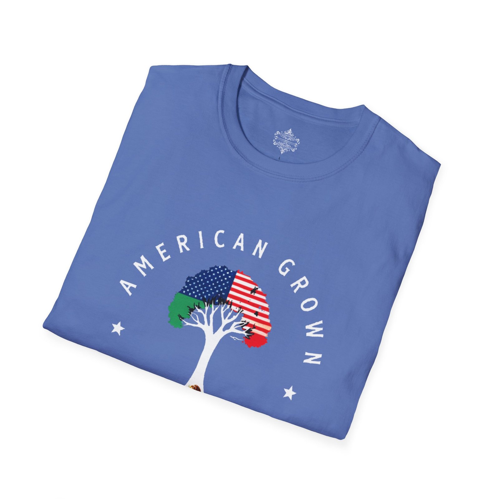 American Grown Mexican Roots Shirt, Unisex Softstyle Tee, Cultural Pride Apparel, Gift for Heritage Celebrations, USA Mexico Roots - Image 20
