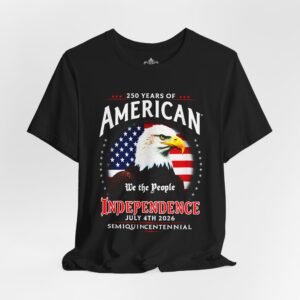 We The People Unisex Jersey Short Sleeve Tee, American Semiquincentennial T-shirt, Patriotic Shirt, USA Bicentennial Top, Independence Day