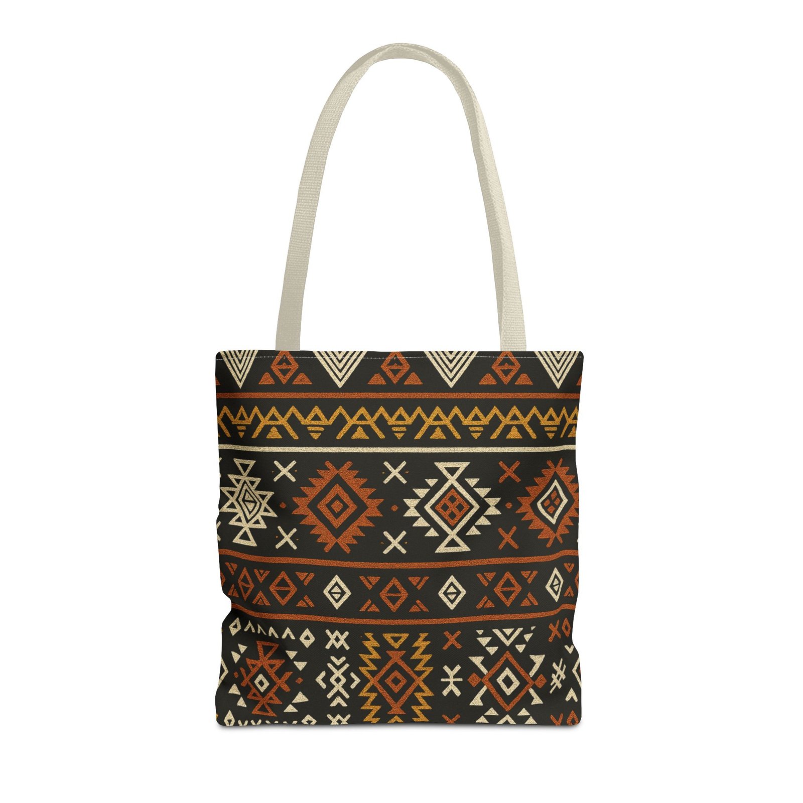 Southwestern Aztec Pattern Tote Bag | Tribal Geometric All-Over Print, Boho Chic Shoulder Bag, Ethnic Market Tote, Colorful Handbag, - Image 41