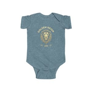 Leo Baby Bodysuit - Golden Reign Design, Cute Infant Apparel, Newborn Gift, Astrology Baby Clothes, Baby Shower Present