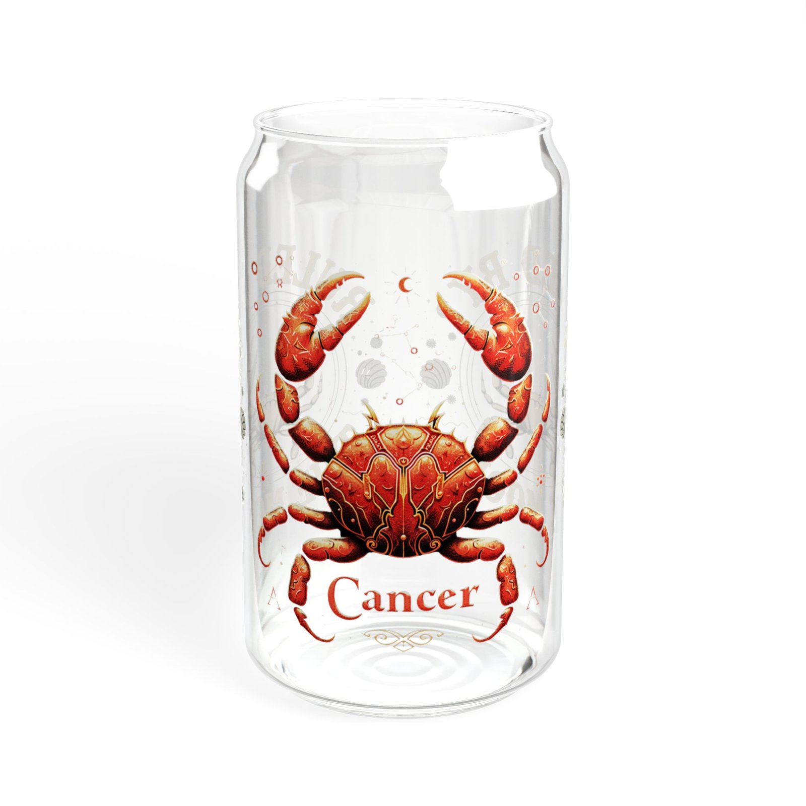 Cancer Zodiac Sipper Glass | 16oz Astrological Drinkware for Astrology Lovers, Birthday Gift, Personalized Glass, Unique Party Favor - Image 9