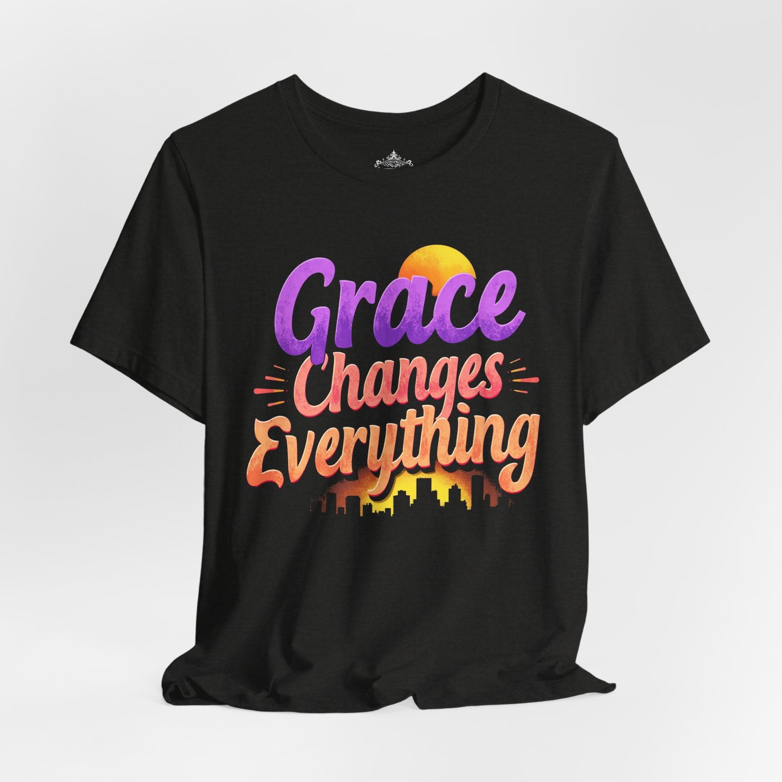 Grace Changes Everything Graphic Tee, Inspirational T-Shirt, Faith-Based Apparel, Perfect Gift for Friends, Spiritual Encouragement - Image 9