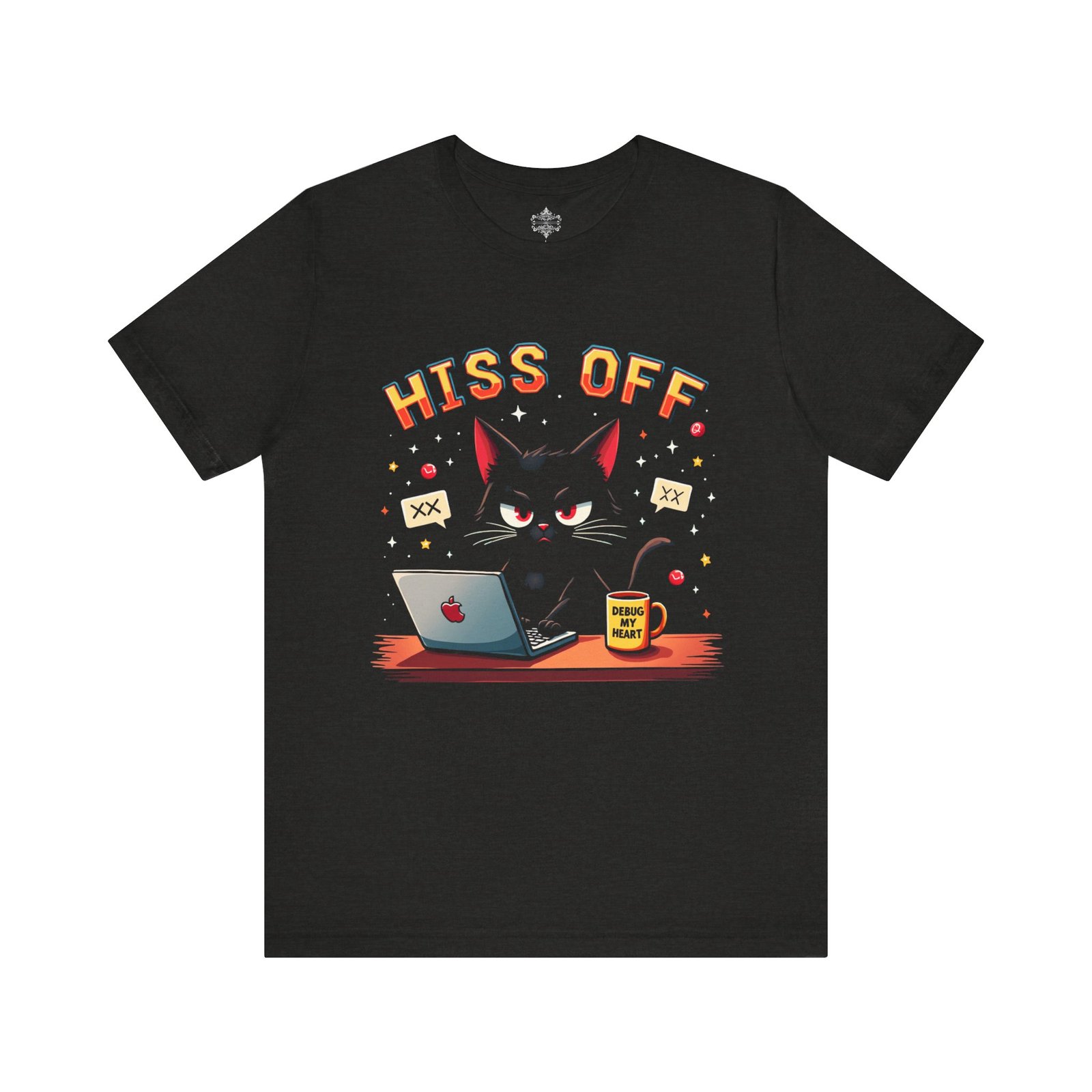 HISS OFF, Funny Cat Attitude Graphic T-Shirt - Image 5