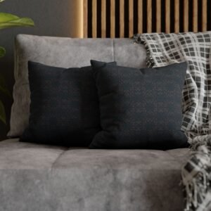 Dark Geometric Mosaic Pillowcase | Spun Polyester Square Pillowcase