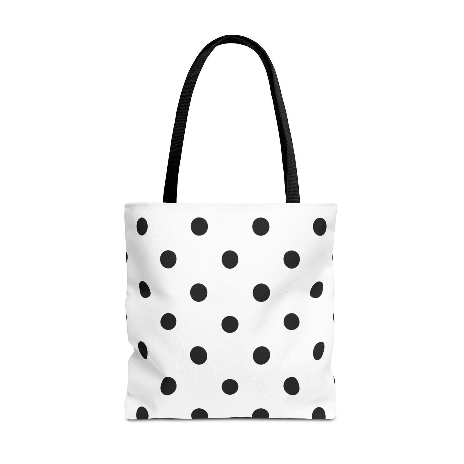 Black Polka Dot Tote Bag | All-Over Print - Image 9