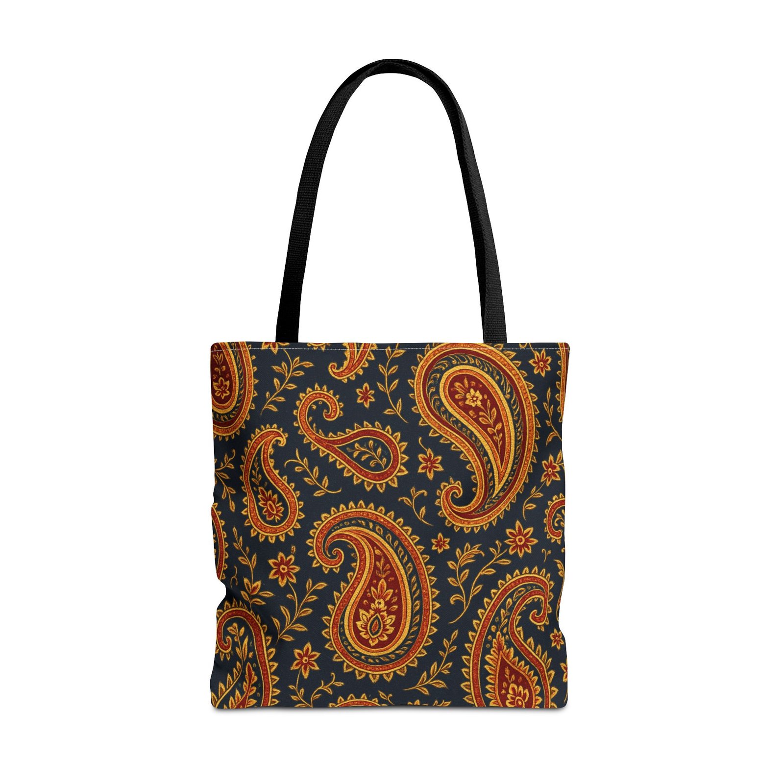 Autumn Paisley Pattern Tote Bag | All-Over Print - Image 9