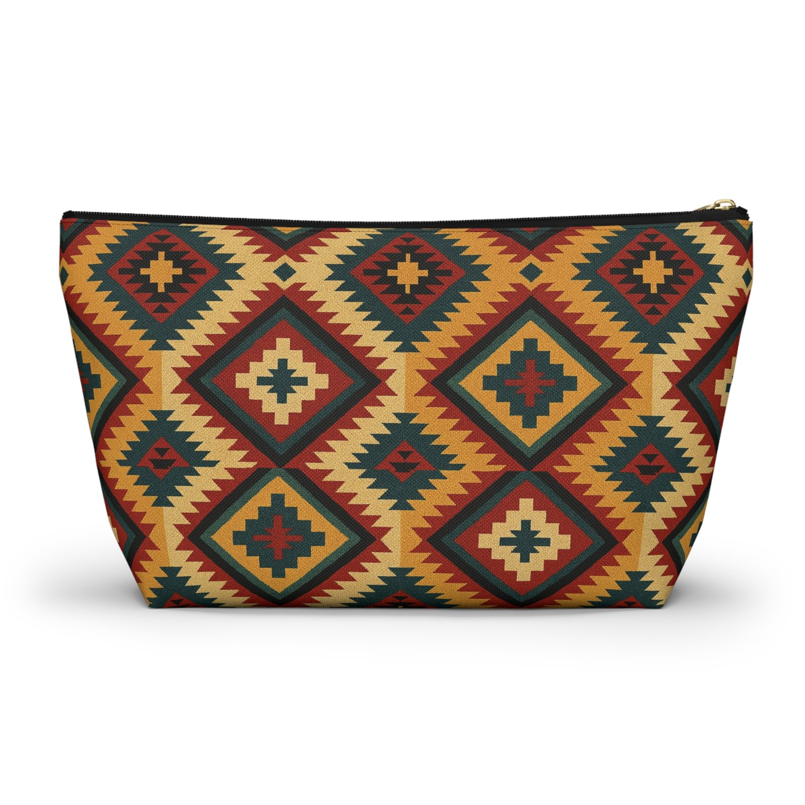 Southwestern Diamond Pattern Accessory Pouch - Image 2