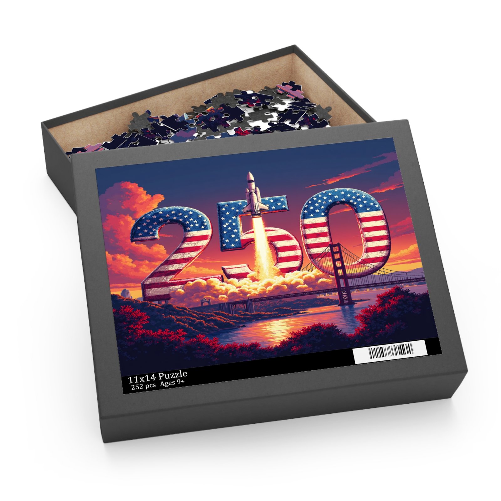 Puzzle, America 250 Patriotic Space Puzzle, USA Flag Jigsaw Game, Independence Day Activity, Fourth of July Gift, Mind Exercise Hobby, - Image 7