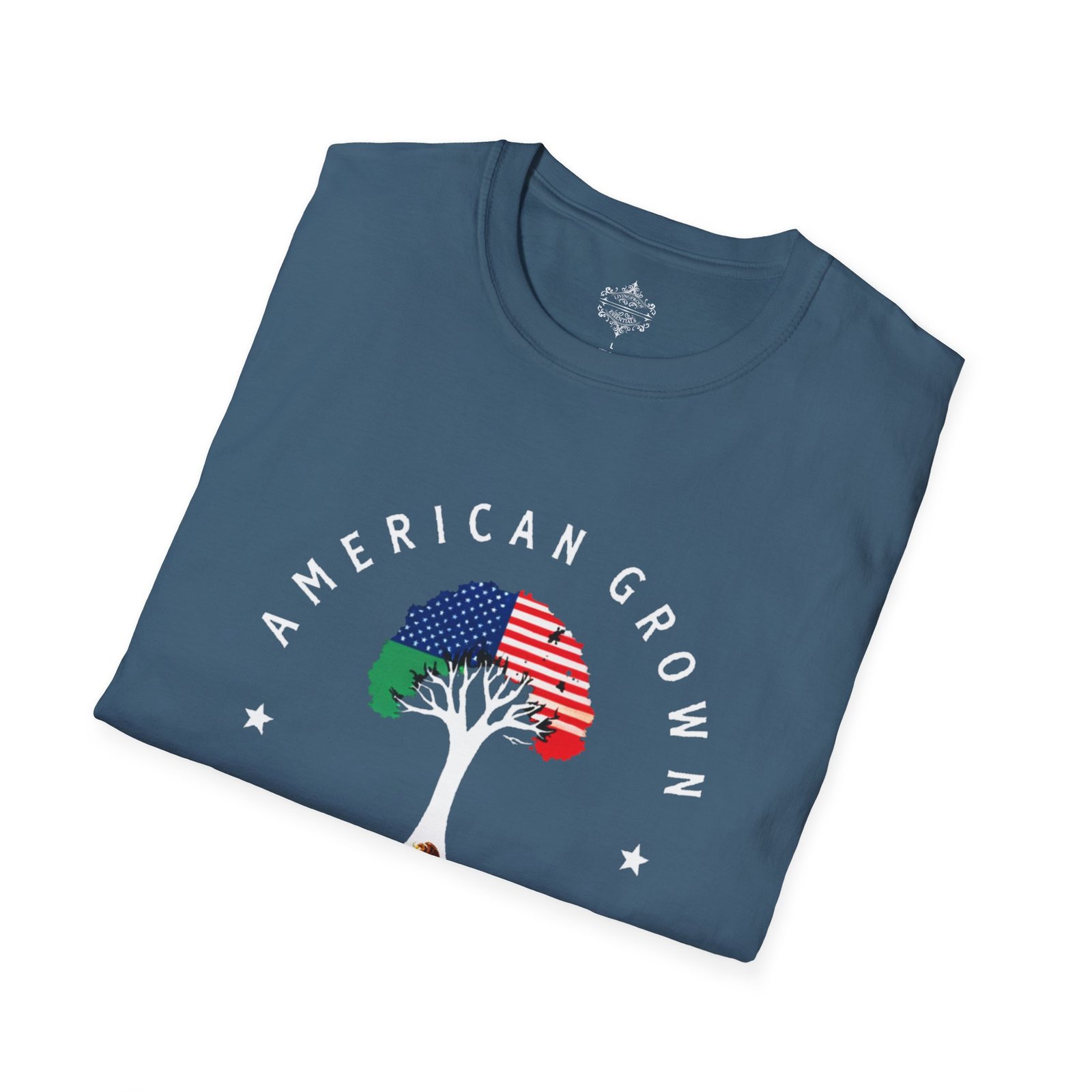 American Grown Mexican Roots Shirt, Unisex Softstyle Tee, Cultural Pride Apparel, Gift for Heritage Celebrations, USA Mexico Roots - Image 24