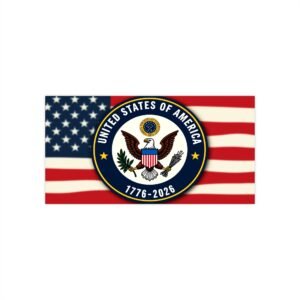 Patriotic Bumper Stickers | USA 1776-2026 Decor | Car Accessories for Veterans, Independence Day, Memorial Day