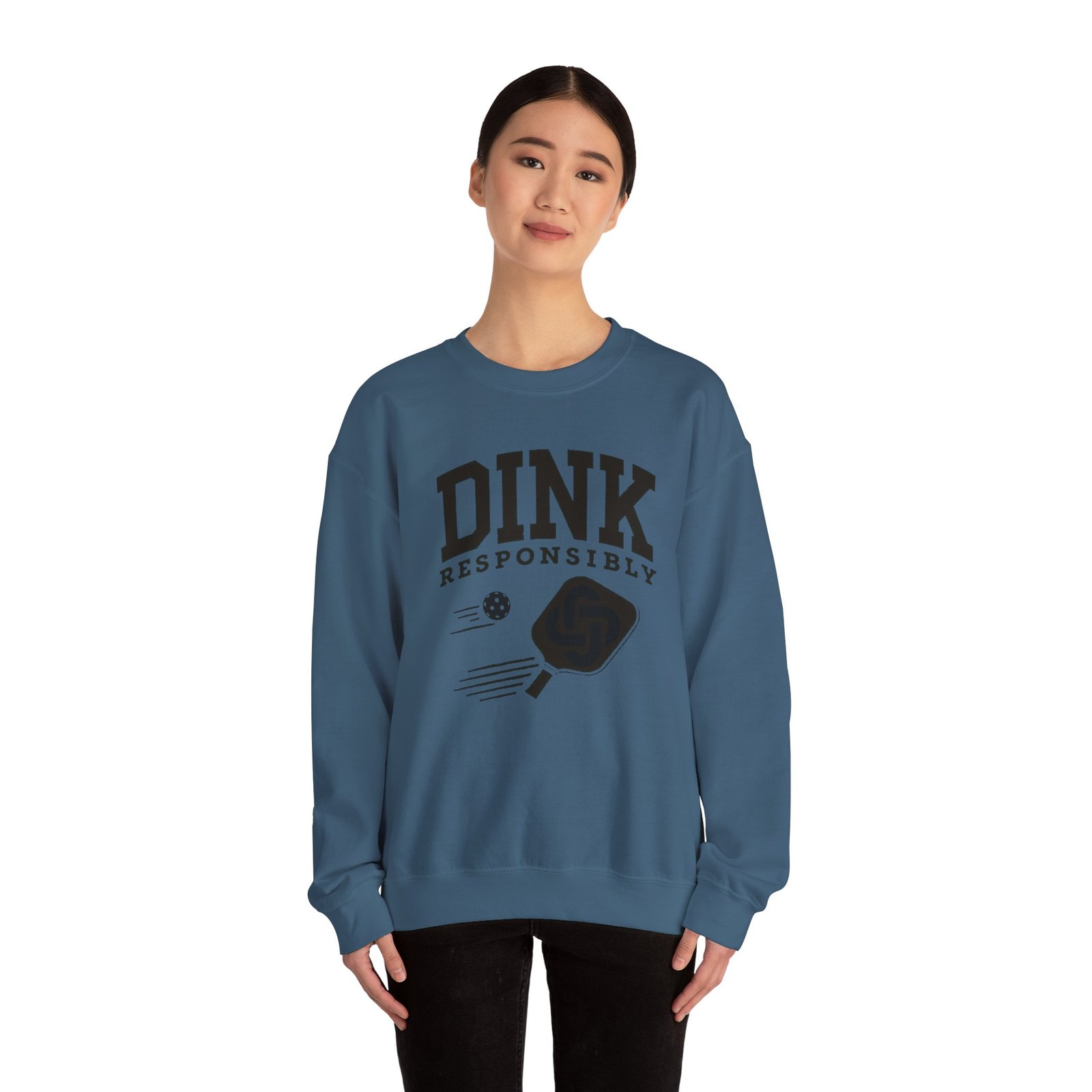 Dink Responsibly pickleball paddle sweatshirt | DINK design crewneck - Image 24