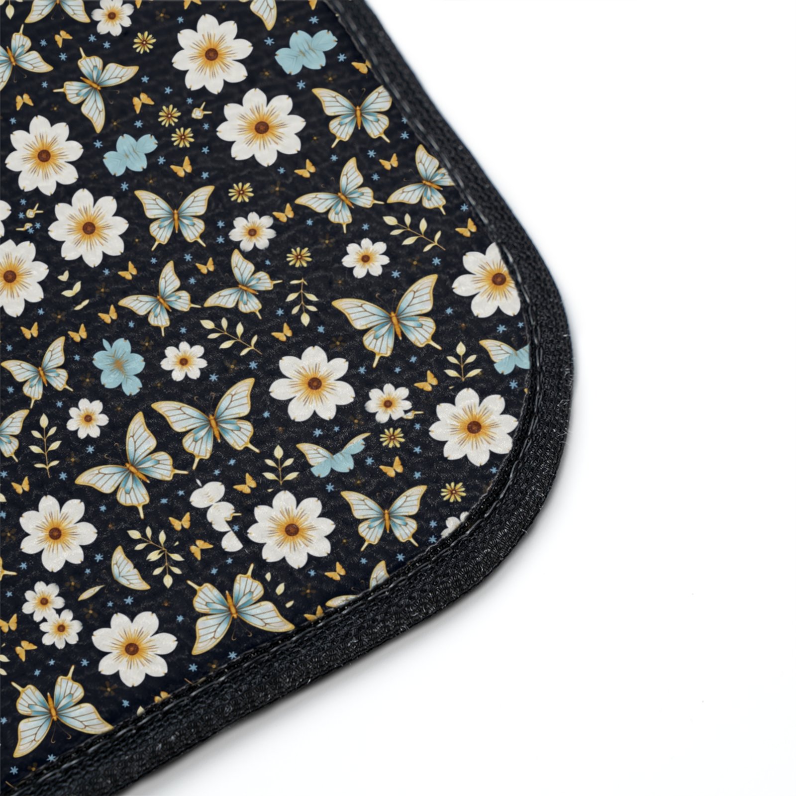 Butterfly Floral Car Floor Mat, 1pc - Blue Design, Vehicle Carpet Rug, Auto Protection Accessories, Gift for Nature Lovers, Customizable - Image 7