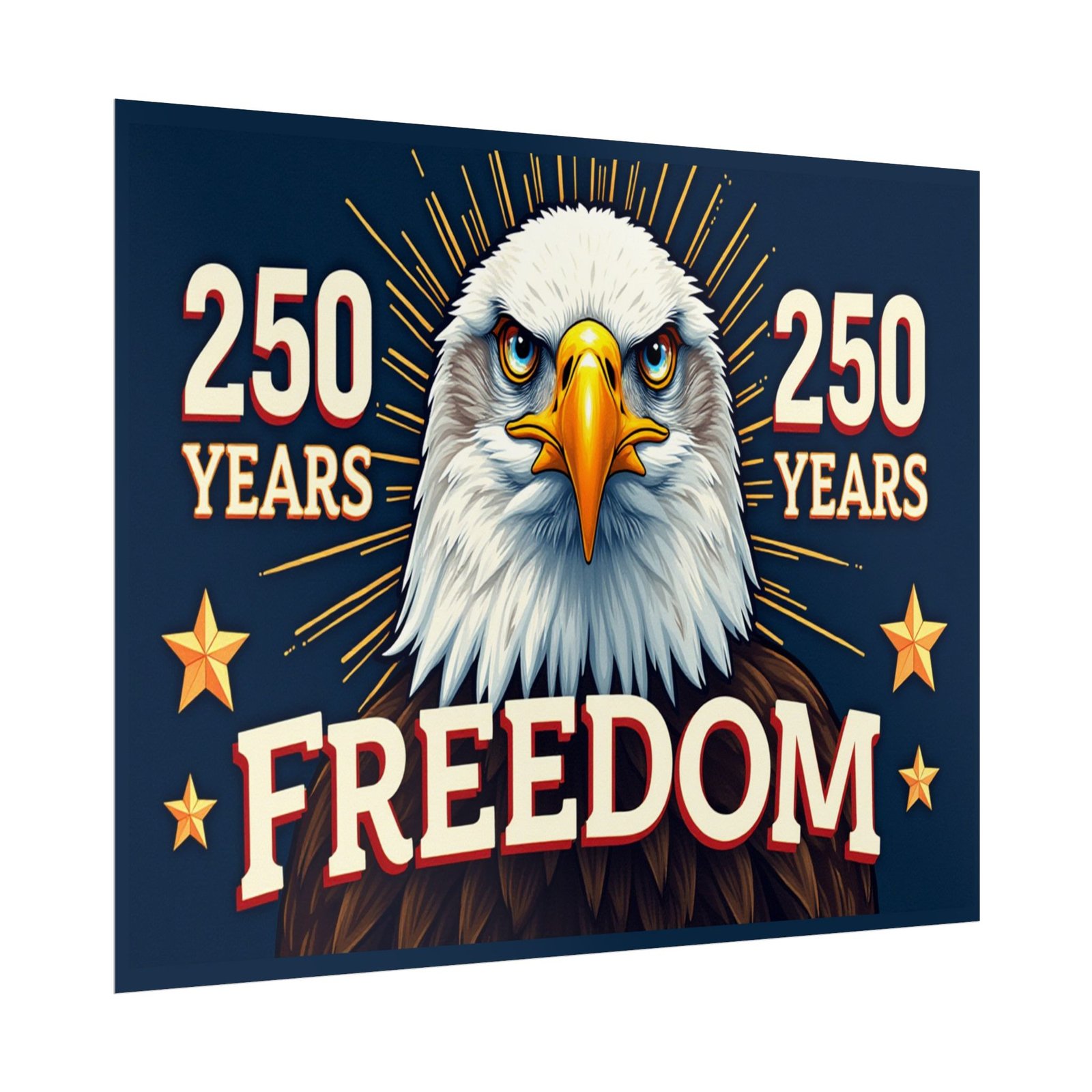 Poster, Patriotic Freedom American Eagle Decor, Independence Day Wall Art, 250 Years Celebration, Rolled Wall Print, Memorial Day Decor, - Image 23