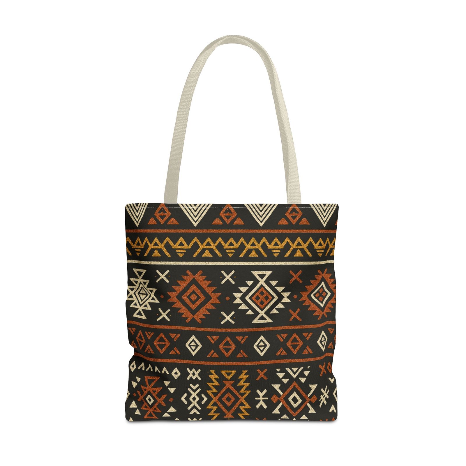 Southwestern Aztec Pattern Tote Bag | Tribal Geometric All-Over Print, Boho Chic Shoulder Bag, Ethnic Market Tote, Colorful Handbag, - Image 45