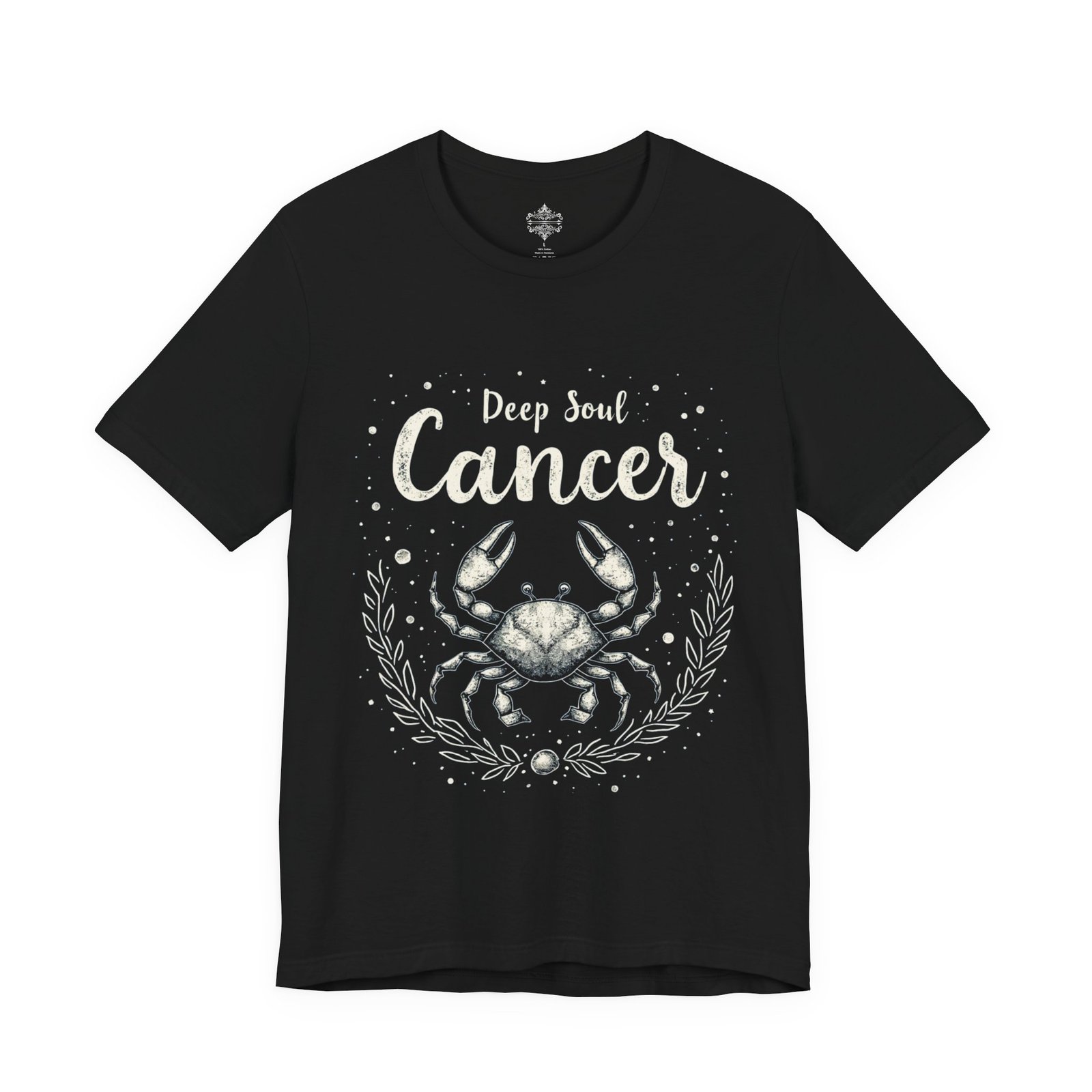 Cancer Zodiac Sign T-Shirt, Astrology Gift, Deep Soul Tee, Birthday Gift for Cancer, Crab Design Shirt, Unisex Short Sleeve Tee - Image 3