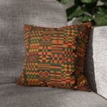 Kente Pattern Pillowcase | African Print Square Pillowcase
