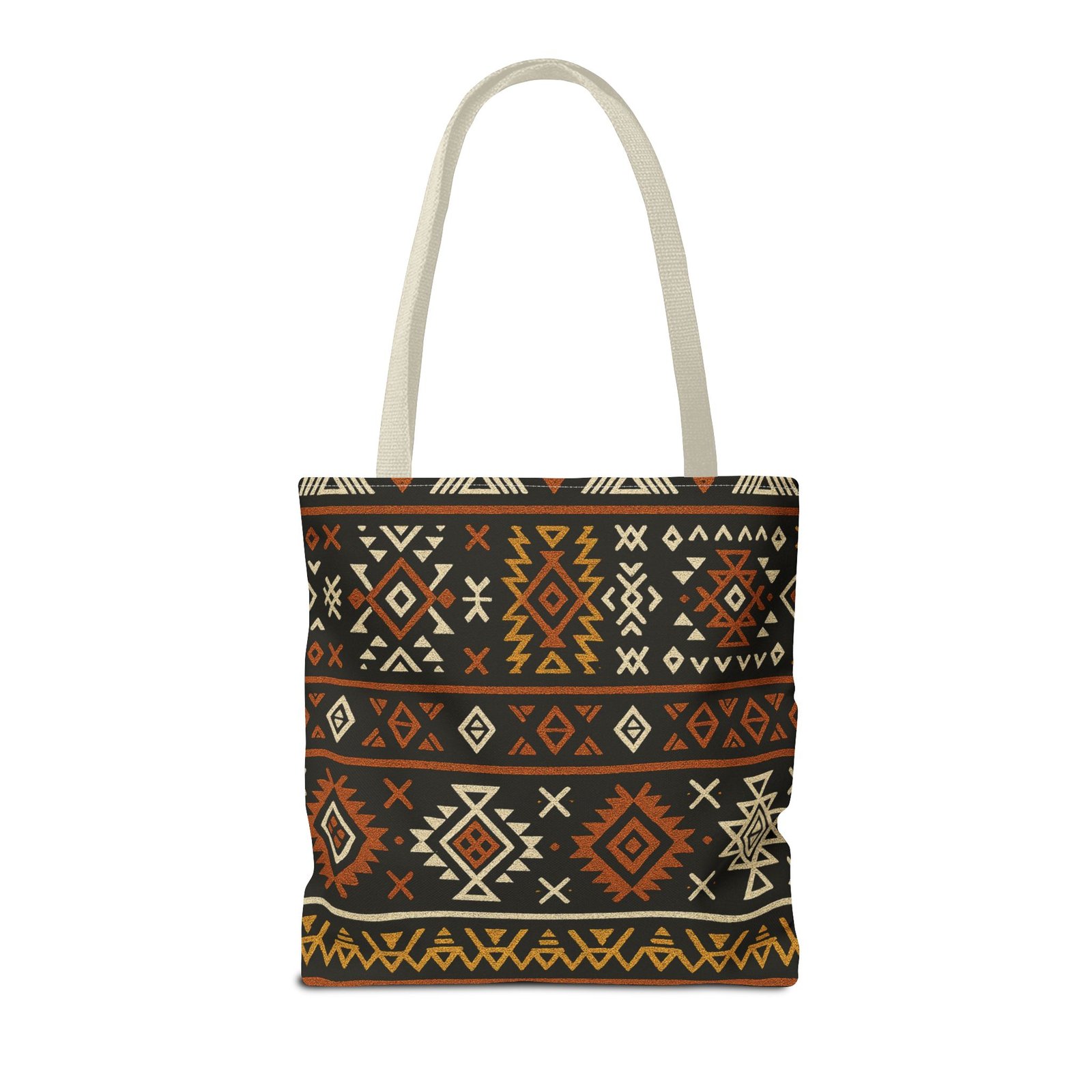 Southwestern Aztec Pattern Tote Bag | Tribal Geometric All-Over Print, Boho Chic Shoulder Bag, Ethnic Market Tote, Colorful Handbag, - Image 42