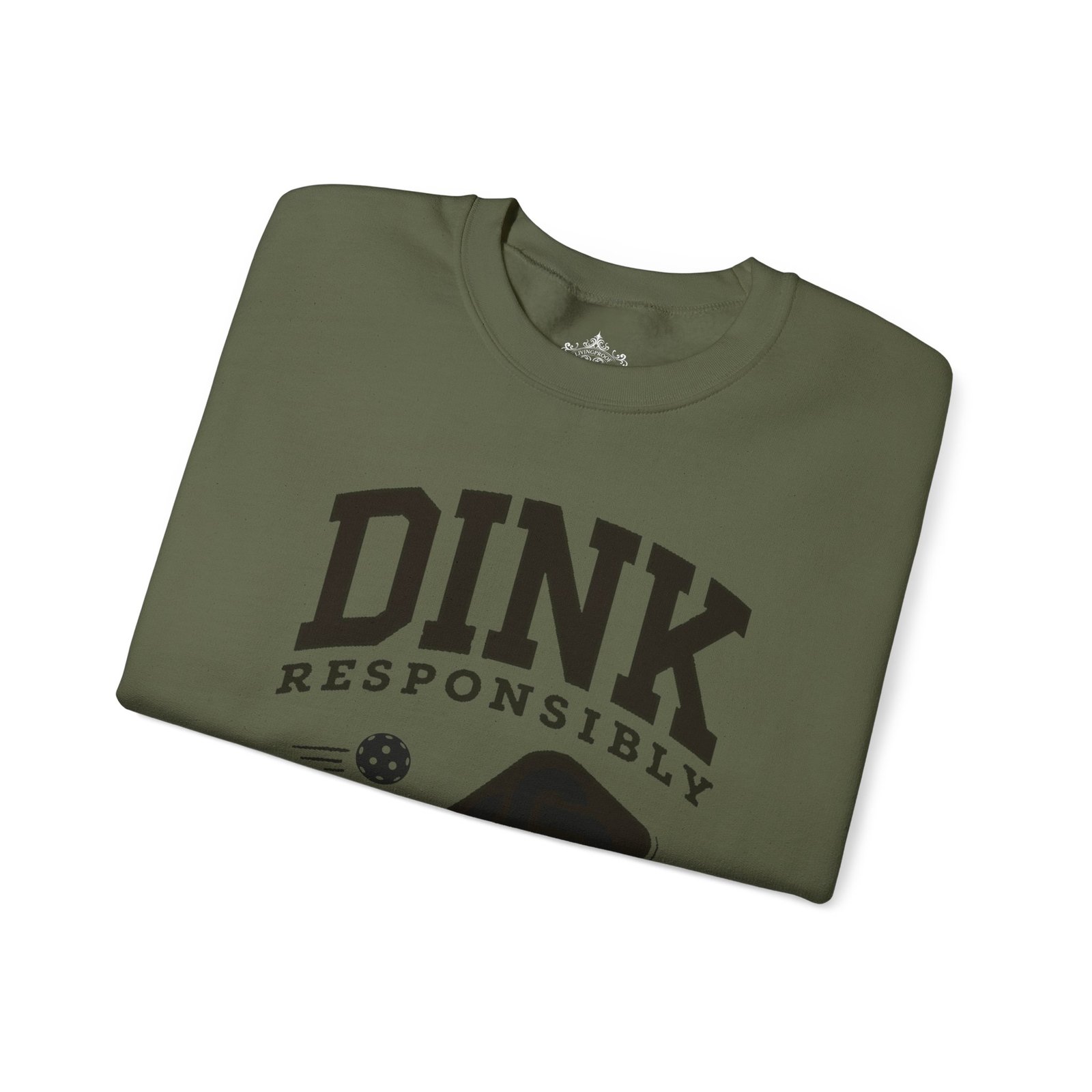 Dink Responsibly pickleball paddle sweatshirt | DINK design crewneck - Image 7