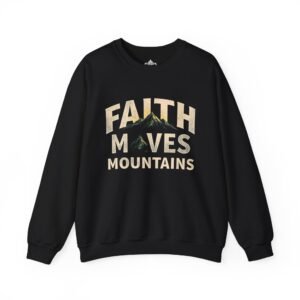 Faith Moves Mountains Crewneck Sweatshirt - Unisex Heavy Blend, Inspirational Apparel for Comfort & Confidence, Perfect Gift for [...]